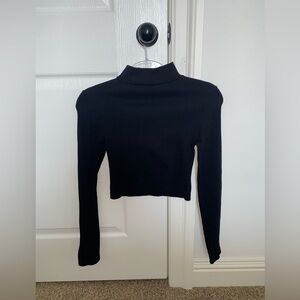 Mock neck layering top